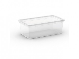 Plastový úložný box C-Box Transparent XS, 6 L