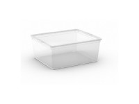 Plastový úložný box C-Box Transparent M, 18 L