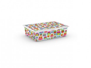 KIS Plastový úložný box C-Box Tender Zoo L s kolečky, 27 L