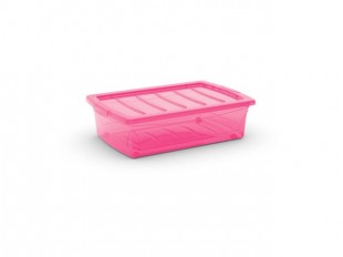 Spinning Box M s kolečky 30l, růžový
