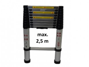 Teleskopický žebřík Alu, 2,5m