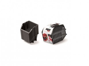 Set úložných boxů 8ks BINEER SHORT SET 206x118x144 černý