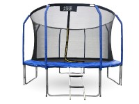 GoodJump 4UPVC modrá trampolína 366 cm s ochrannou sítí + žebřík - Inside