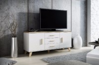 Komoda Lotta 150 cm 2D3S, bílá