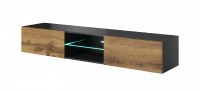 TV stolek Livo 180 cm, antracit / dub votan