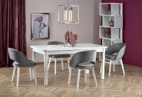 Jídelní rozkládací stůl FLORIAN, 141x78x80, bílá, lamino