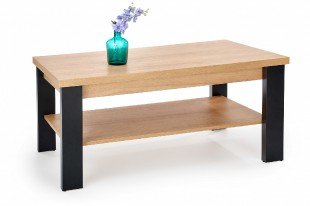Konferenční stolek JENNA, přírodní / černá, lamino