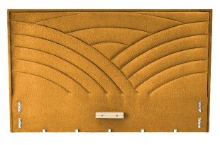 Čelo W-3 k posteli MODULO 160, Monolith 48 (hořčice)