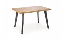 DICKSON 2 rozkládací stůl 150-210/90 cm, deska - přírodní, nohy - černá