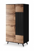 Šatní skříň RANDOM S-1 v provedení wotan/černý dub
