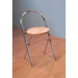 Skládací stolička chrom/buk