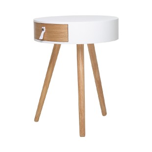 Odkládací stolek CARPI bílý/borovice