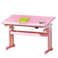 CECILIA psací stůl růžovo/bílý