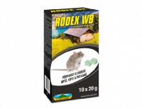 Rodenticid RODEX WB parafínové bloky 10x20g