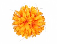 Chryzantéma KVĚT ZDOBENÍ umělá oranžová 14cm