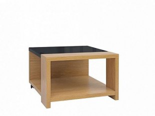 Konferenční stolek Arosa, dub baltic/černý lesk