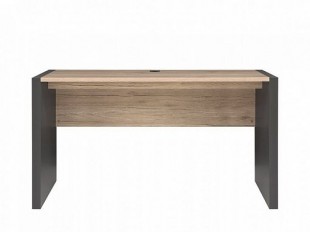 Psací stůl Executive BIU/160, šedý wolfram/dub san remo světlý