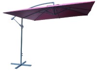 Slunečník kovový 8080 - 270x270cm- bordó