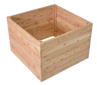 Záhon vyvýšený PREMIUM MODŘÍN 70x70x50cm dřevěný