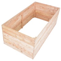 Záhon vyvýšený PREMIUM MODŘÍN 135x70x50cm dřevěný