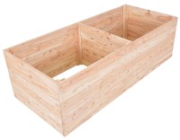 Záhon vyvýšený PREMIUM MODŘÍN 160x70x50cm dřevěný