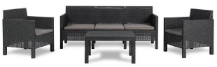 PENELOPE 5 SEATER zahradní plastový set - grafit