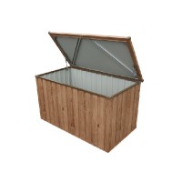 Zahradní úložný box 134 x 72 x 73 cm, 585 l - dekor dub DURAMAX 71045