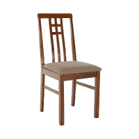 Jídelní židle SILAS, tmavý dub/látka krémová