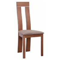 Dřevěná židle DESI, třešeň/látka hnédá