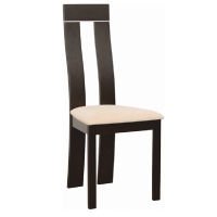 Dřevěná židle DESI, wenge/látka béžová