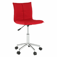 Kancelářská židle, červená, CRAIG