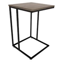 Příruční stolek, dub / černá, KALA