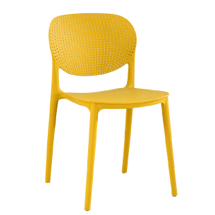Židle, žlutá, FEDRA
