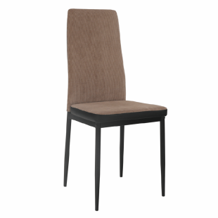 Jídelní židle, světlehnědá/černá, ENRA