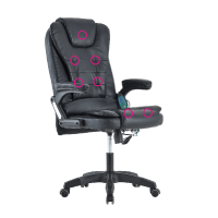 Kancelářské křeslo s funkcí masáže, černá, TYLER NEW + dárek