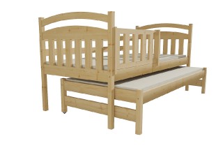 Dětská postel s výsuvnou přistýlkou DPV 008