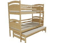 Patrová postel s výsuvnou přistýlkou PPV 002