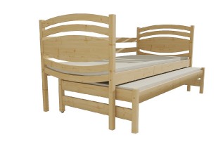 Dětská postel s výsuvnou přistýlkou DPV 027