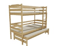 Patrová postel s výsuvnou přistýlkou PPV 012