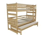Patrová postel s výsuvnou přistýlkou PPV 019