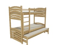 Patrová postel s výsuvnou přistýlkou PPV 021