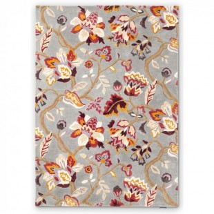 Moderní vlněný koberec Sanderson Amanpuri grey plum 145104 Brink & Campman