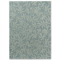 Vlněný květinový koberec Laura Ashley Cleavers duck egg 80907 Brink & Campman