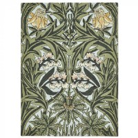 Luxusní květinový koberec Morris & Co Bluebell leafy arbour green 127607 Brink & Campman