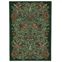 Luxusní květinový koberec Morris & Co Bird tump green 128307 Brink & Campman