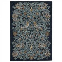 Luxusní květinový koberec Morris & Co Bird webb´s blue 128308 Brink & Campman