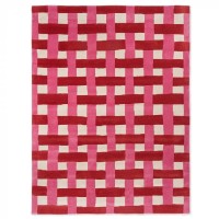 Vlněný kusový koberec Harlequin Basketweave coral/rose 144102 Brink & Campman