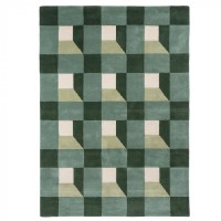Vlněný kusový koberec Harlequin Blocks fern 141907 Brink & Campman