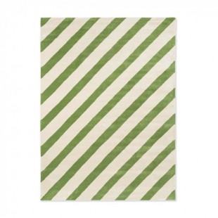 Pruhovaný vlněný koberec Harlequin Paper Straw peridot 144317 Brink & Campman